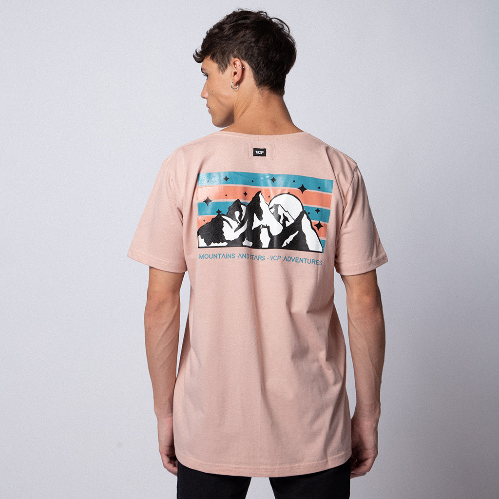 Remera Cordillera Rosa Vintage