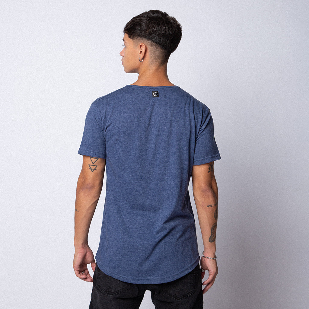 Remera Long-Fit Meka Marino